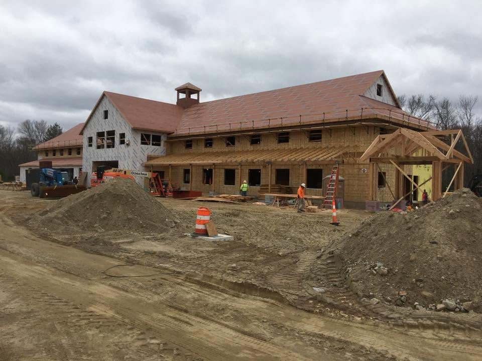Commercial building under construction in Central Virginia