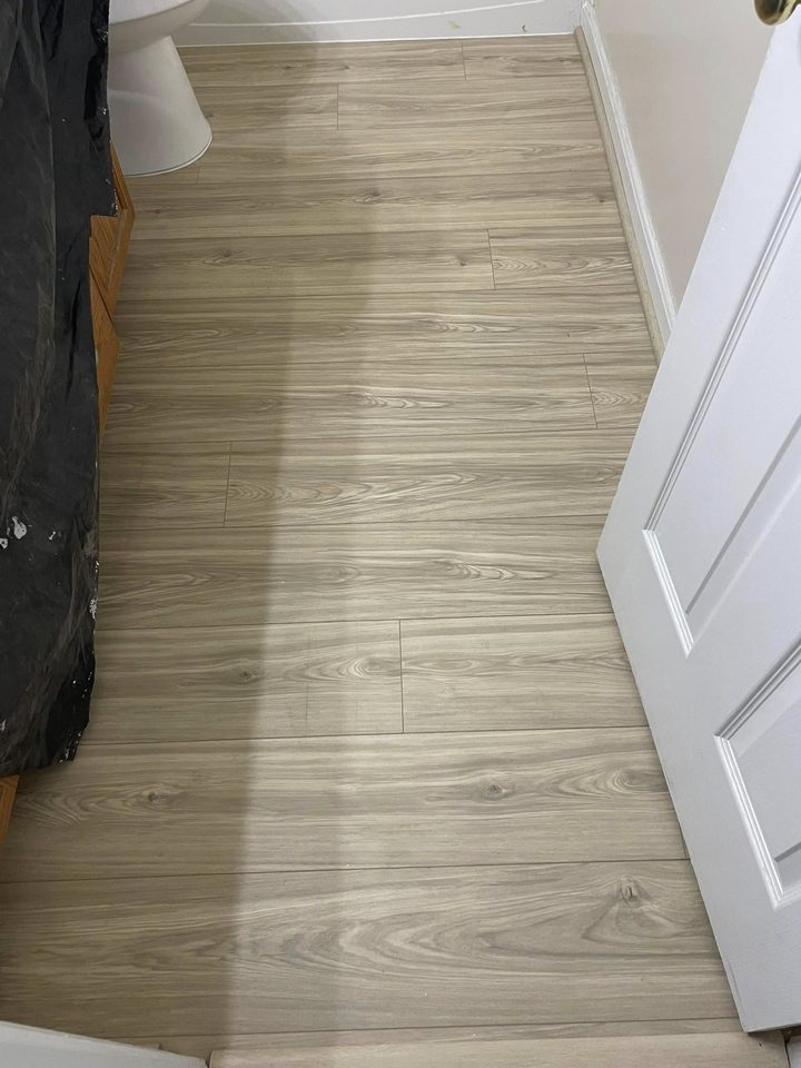 New flooring installed in a Central Virginia home